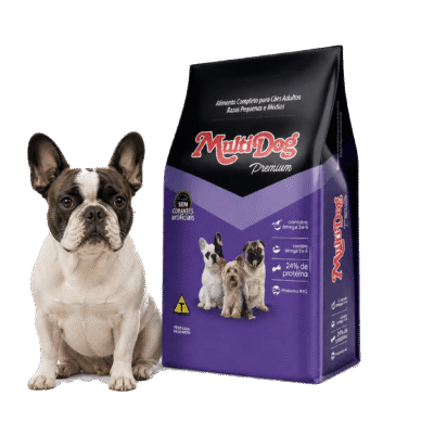 Ração Multidog Premium Raças Pequenas e Médias para Bulldog Francês