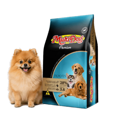 Ração Multidog Premium para Filhotes de Spitz Alemão Anão (Lulu da Pomerânia)